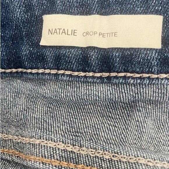 Kut From The Kloth Jeans Women Natalie 12 Petite Blue Cropped Cotton Comfort - Picture 2 of 13